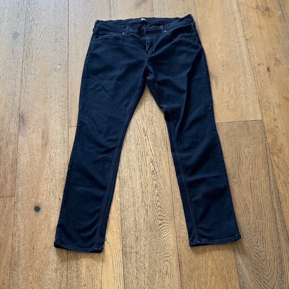 PAIGE Dark Denim Federal Jeans